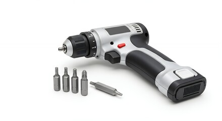 Cordless electric screwdriver with bits