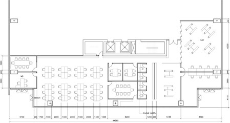 Interior design furniture layout plan inside office office layout layout vector format