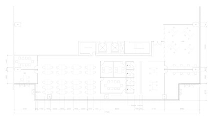 Interior design furniture layout plan inside office office layout layout vector format