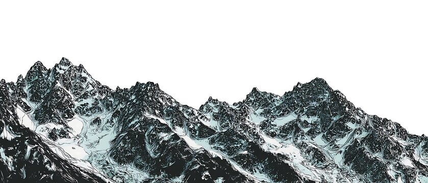 Snowy Mountain Range