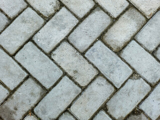 Close - up street cement block floor background  