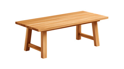 Antique brown wooden furniture: isolated vintage table, chair, and stool on white