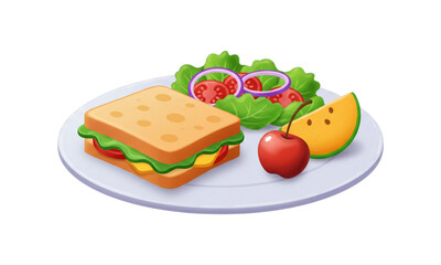 sandwich with cheese and vegetables
