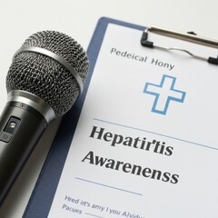 Hepatitis Awareness Campaign: A Microphone and Informative Brochure for Public Health Communication