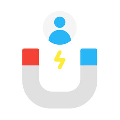 people's attraction. This is a vector single icon with a flat style. Suitable for any purpose, such as website design, mobile app design, logo design, pattern design, etc.