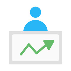 audience market research. This is a vector single icon with a flat style. Suitable for any purpose, such as website design, mobile app design, logo design, pattern design, etc.
