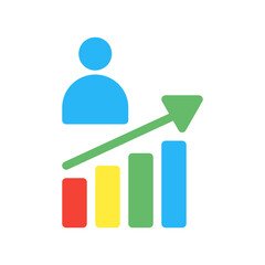 feasibility market resaerch. This is a vector single icon with a flat style. Suitable for any purpose, such as website design, mobile app design, logo design, pattern design, etc.
