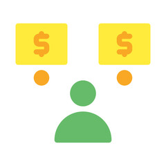 opinion market research. This is a vector single icon with a flat style. Suitable for any purpose, such as website design, mobile app design, logo design, pattern design, etc.