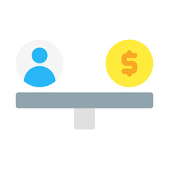 stable investment. This is a vector single icon with a flat style. Suitable for any purpose, such as website design, mobile app design, logo design, pattern design, etc.