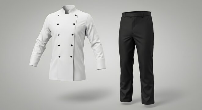 Chef Uniform Isolated on White Background
