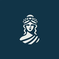 Ancient Greek Goddess Logo