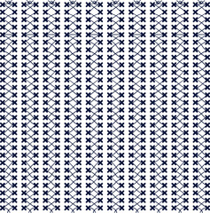 Texture in the form of crosses and lines in the form of vertical seams or braided patterns.