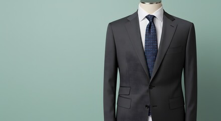 Elegant Men's Suit on Mannequin