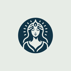 Ancient Greek Goddess Logo