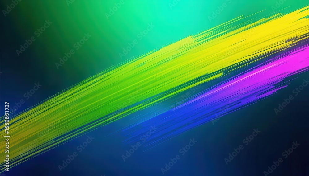 Aufkleber Vibrant abstract background design for computer screens with dynamic brush strokes