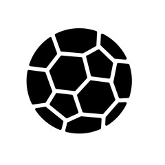 Fototapeta premium soccer ball glyph icon