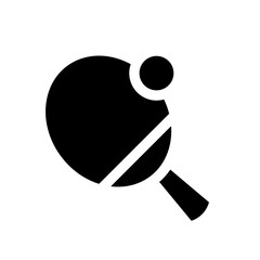 table tennis glyph icon