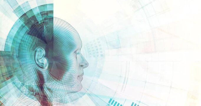 Artificial Intelligence Presentation Featuring Pattern Recognition Technology