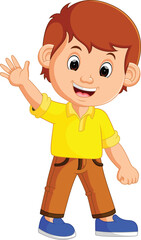 cartoon boy with a big smile