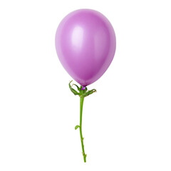 Isolated Pink Balloon on Transparent Background
