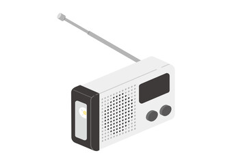Fototapeta premium 防災ラジオのイラスト