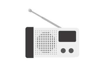 防災ラジオのイラスト・正面