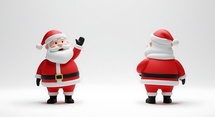 Holiday character front and back view