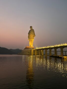 Statue of Unity in Night