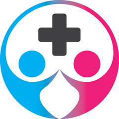 Human Health Medical Logo template vector illustration design