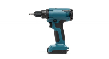 Teal and black cordless electric drill