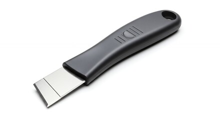 Utility knife with black plastic handle