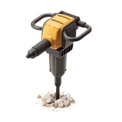 Fototapeta premium Understanding jackhammer power tools for construction demolition and concrete breaking equipment guide tips 