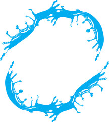 Obraz premium splashes water frame