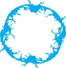 splashes water frame