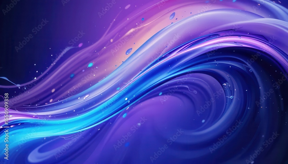 Fototapete vibrant abstract background design for computer monitors showcasing fluid motion