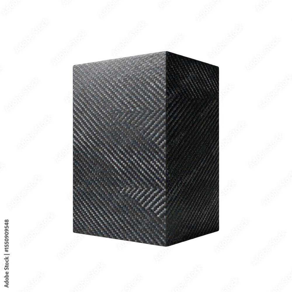 Fototapete dark gray rectangular prism with textured surface
