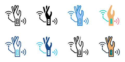 Internet of Nano Things icon set multiple style collection 
