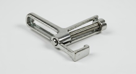 Metal clamp tool close up