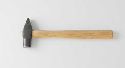 Wooden handed hammer tool