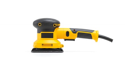 Yellow and black electric handheld sander