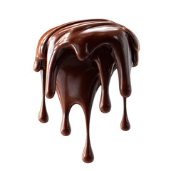 Obraz premium Melted chocolate drips from a sculpted form