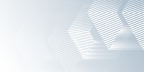 White abstract with dynamic wavy hexagon texture. suitable for wallpaper abstract modern