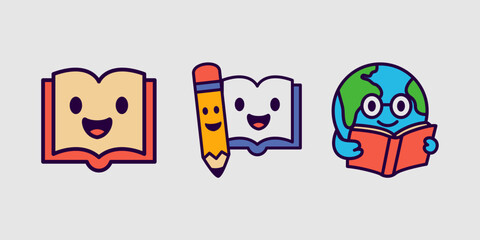 education icon mascot cartoon