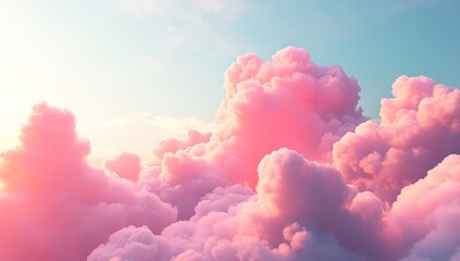 Pink cloudscape at sunrise