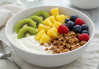 Yogurt bowl with fruit and granola