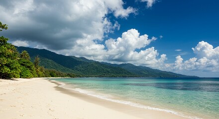 Obraz premium Beautiful tropical beach landscape