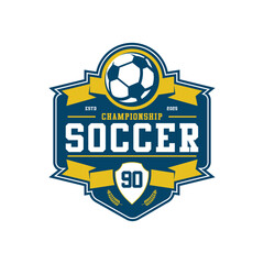 football logo, badge design template