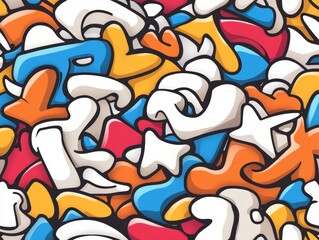 Abstract, Colorful, Textured Pattern