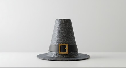 Pilgrim hat symbol on white