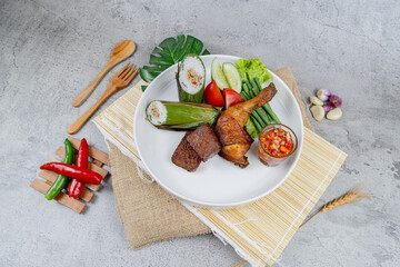 Nasi Bambu Runcing
A traditional rice dish steamed inside bamboo, infused with aromatic spices and served with assorted local accompaniments.